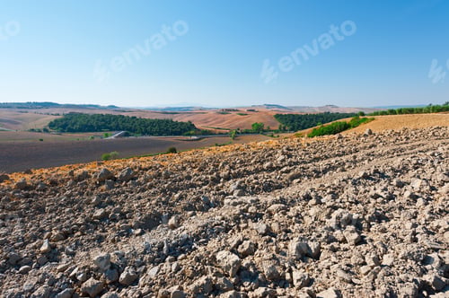 Preview: Plowed Fields Of Italy In A Autumn