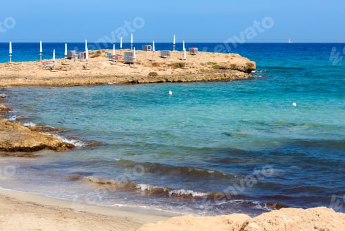 Preview: Picturesque Ionian Sea Beach Punta Della Suina Near Gallipoli'S Town In Salento, Puglia, Italy.