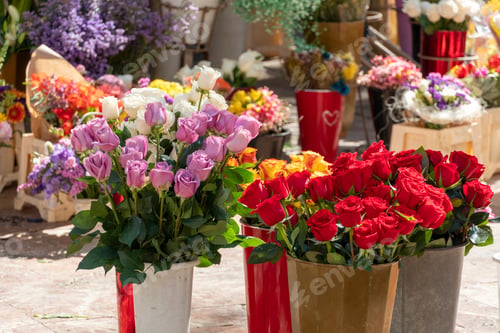 Preview: Flower Shop On A Street In Valencia Spain