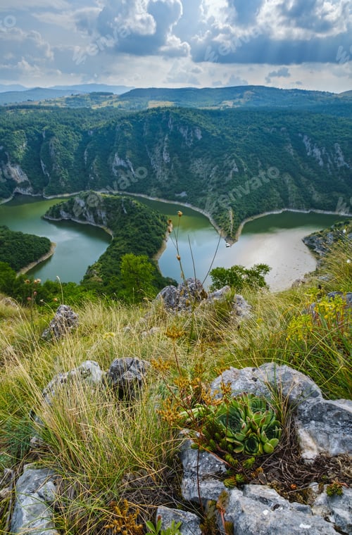 Preview: Beautiful Summer Top View Of The Meanders Of The Uvac River, Serbia.