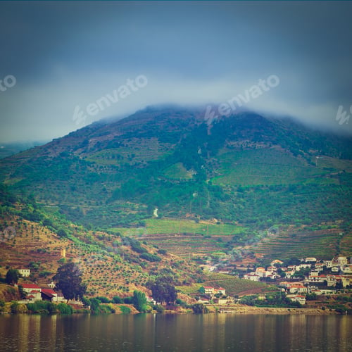 Preview: Vineyards In The Valley Of The River Douro, Portugal, Instagram Effect