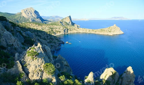 Preview: Coastline Of "Novyj Svit" Reserve (Crimea, Ukraine, "Capchik Cape" On Background)