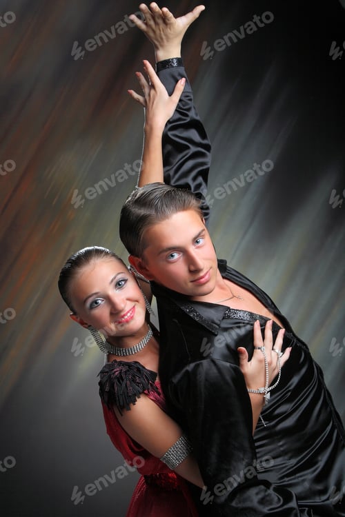 Preview: Beautiful Couple In The Active Ballroom Dance