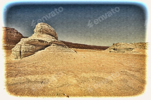 Preview: Rocky Hills Of The Negev Desert In Israel. Wind Carved Rock Formations In The Southern Israel