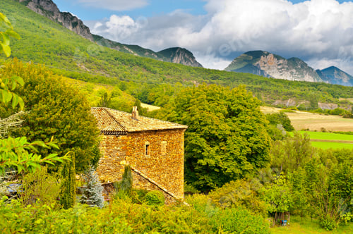 Preview: Farmhouse Surrounded By Fields In The French Alps