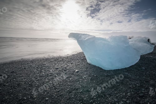 Preview: Sunrise Over Famous Diamond Beach Iceland This Sand Lava Beach