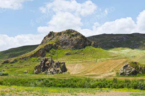 Preview: Rocky Landscape Of Sicily In Spring
