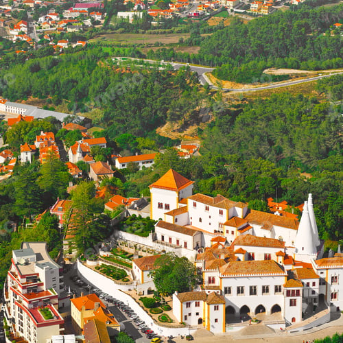 Preview: View To Historic Center City Of Sintra In Portugal