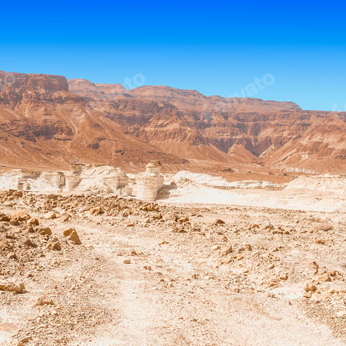 Preview: Rocky Hills Of The Negev Desert In Israel. Breathtaking Landscape Of The Desert Rock Formations In