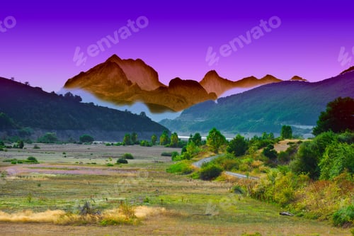 Preview: Canyon In The Cantabrian Mountain, Sunset