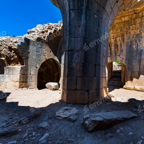 Preview: Remnants Of Castle On The Golan Heights Near The Israeli Border With Syria. The Nimrod Fortress