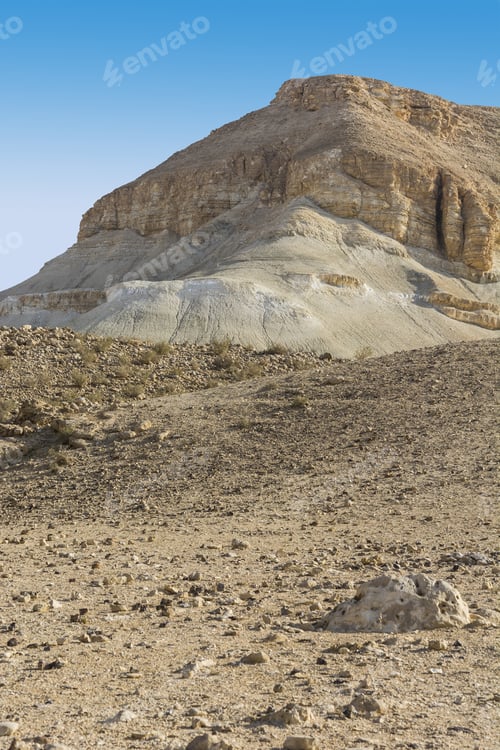 Preview: Rocky Hills Of The Negev Desert In Israel. Breathtaking Landscape Of The Desert Rock Formations In
