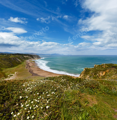 Preview: Beach Azkorri Or Gorrondatxe In Getxo Town, Biscay, Basque Country, Spain.