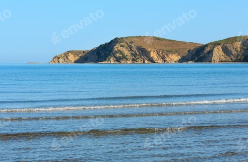 Preview: Morning Sea Coast View From Beach (Narta Lagoon, Vlore, Albania).