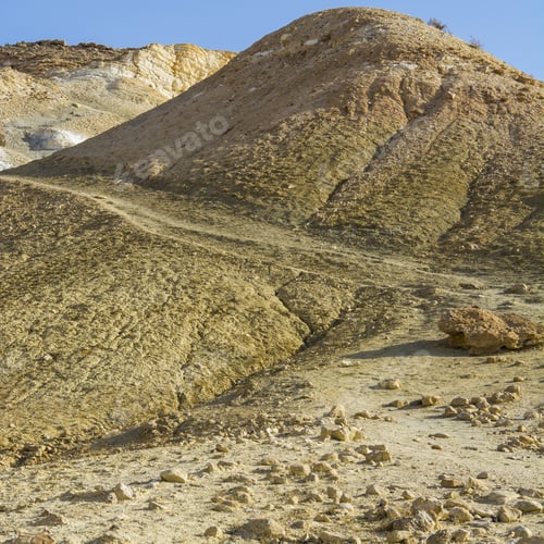 Preview: Rocky Hills Of The Negev Desert In Israel. Breathtaking Landscape Of The Desert Rock Formations In