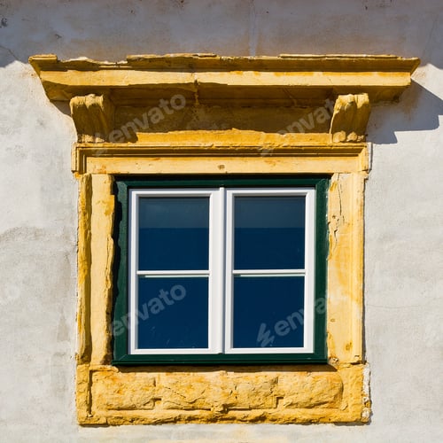 Preview: Window In The Wall Of Portuguese Home