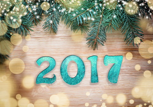 Preview: Christmas Background. Happy New Year 2017.
