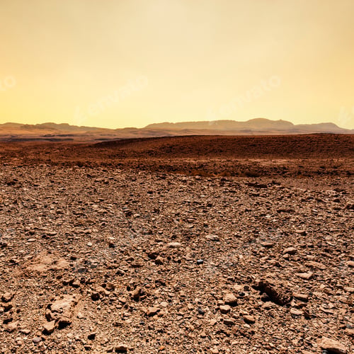 Preview: Rocky Hills Of The Negev Desert In Israel At Sunset. Breathtaking Landscape Of The Rock Formations