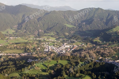 Preview: Furnas Valley Of Sao Miguel Island Panorama Azores Portugal