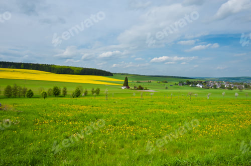 Preview: The German Village Surrounded By Pasture