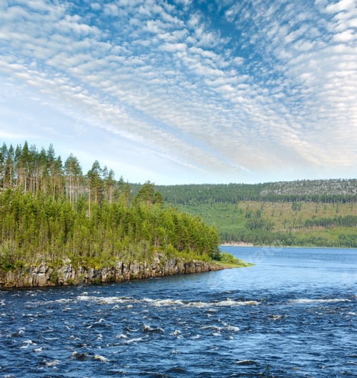 Preview: A River In Sweden In The Summer.