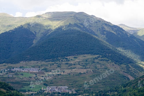 Preview: Aran Valley Aerial View Vielha Catalonia Spain