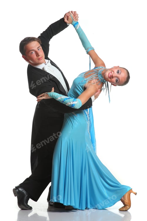 Preview: Beautiful Couple In The Active Ballroom Dance