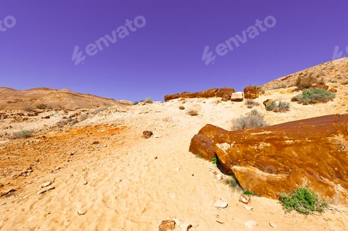 Preview: Rocky Hills Of The Negev Desert In Israel At Sunset