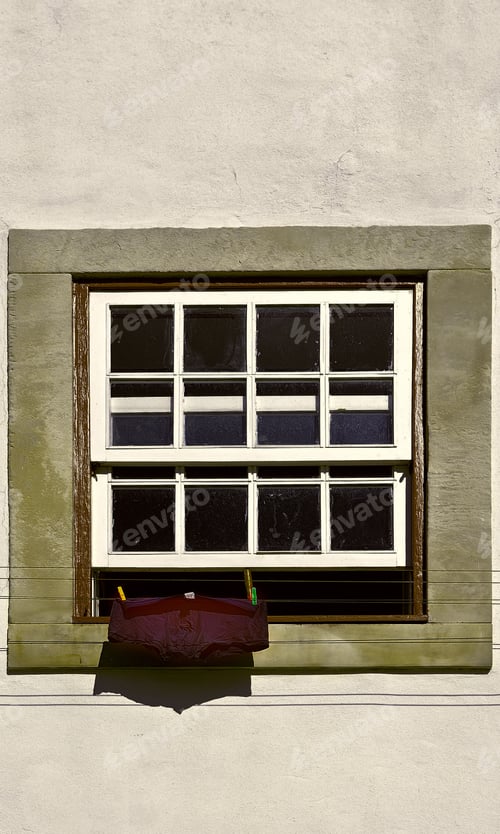 Preview: The Men Underwear For Drying In Front Of A Window, Vintage Style Toned Picture
