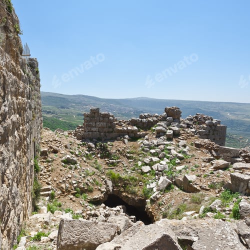 Preview: Remnants Of Castle On The Golan Heights Near The Israeli Border With Syria. The Nimrod Fortress