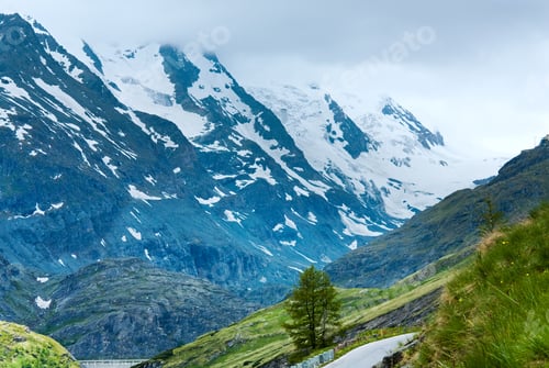 Preview: Tranquil Summer Alps Mountain (View From Grossglockner High Alpine Road)