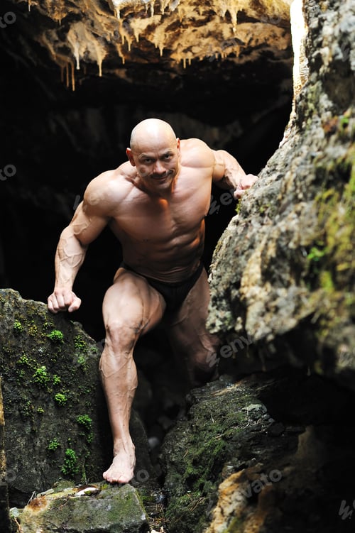 Preview: Muscular Man Climbs Out Of The Cave