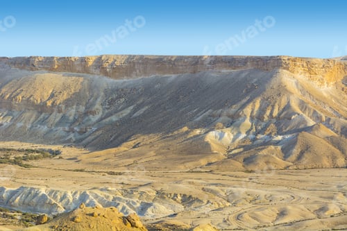 Preview: Rocky Hills Of The Negev Desert In Israel. Breathtaking Landscape Of The Rock Formations In The