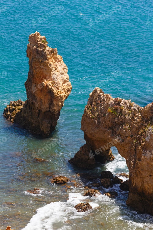 Preview: Ponta Da Piedade (Group Of Rock Formations Along Coastline Of Lagos Town, Algarve, Portugal).
