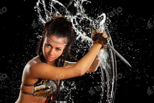 Preview: Beautiful Girl With A Spray Of Water