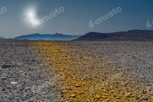 Preview: Rocky Hills Of The Negev Desert In The Light Of The Moon. Breathtaking Landscape Of The Rock