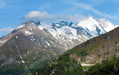 Preview: Tranquil Summer Alps Mountain (View From Grossglockner High Alpine Road)