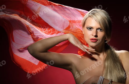 Preview: Portrait Of Young Dancing Girl With Smart Fair Hair