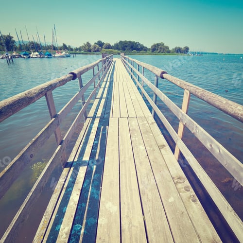 Preview: Tarpaulin Covers For Boats, The Lake Chiemsee In Bavaria, Instagram Effect