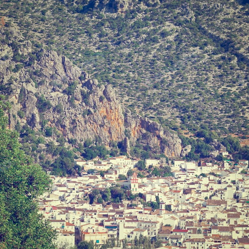 Preview: Bird'S Eye View On The Red Tiles Of The Spanish Town, Instagram Effect
