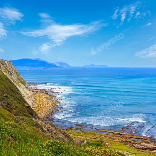 Preview: Beach Azkorri Or Gorrondatxe In Getxo Town, Biscay, Basque Country (Spain).