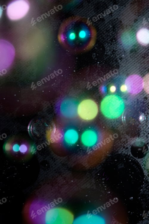 Preview: Abstract Photo Of Bubbles On A Black Background