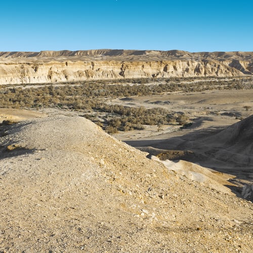 Preview: Rocky Hills Of The Negev Desert In Israel. Breathtaking Landscape Of The Rock Formations In The