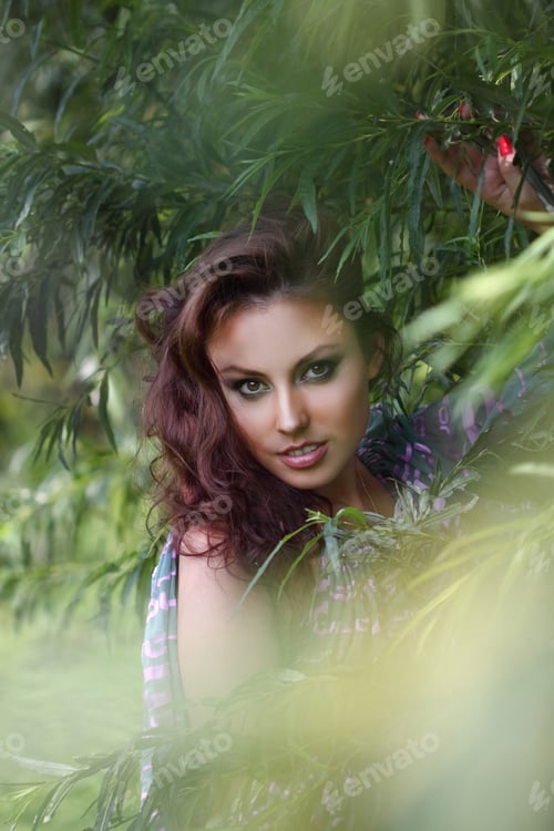 Preview: Beautiful Girl On A Walk By The Lake