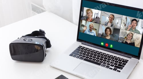 Preview: Group Friends Video Chat Connection Concept