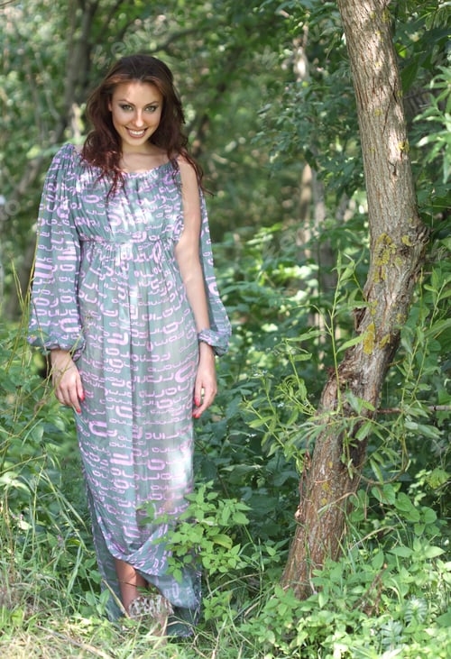 Preview: Beautiful Girl On A Walk In The Park By The Lake