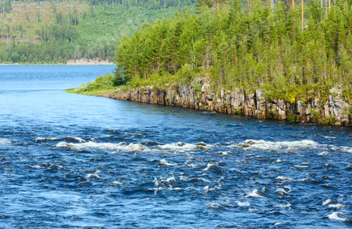 Preview: A River In Sweden In The Summer.