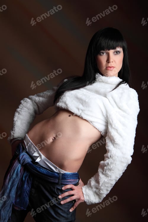 Preview: Active, Beautiful Girl In The Studio Shooting