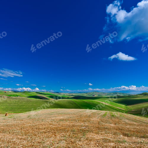 Preview: Stubble Fields On The Hills Of Sicily