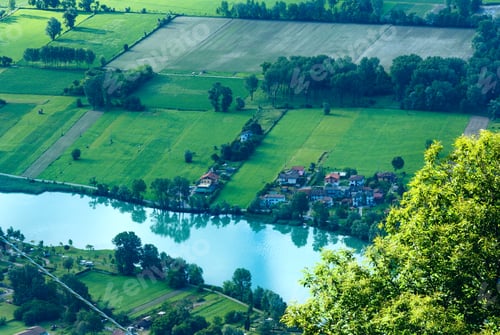 Preview: Alpine Lake Como Summer View From Mountain Top (Italy)